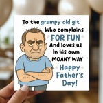 Fathers Day Grumpy Old Git Card For Dad Novelty Happy Fathers