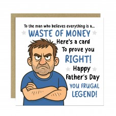 Fathers Day Card For Dad Novelty Joke Happy Father's Day Card