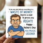 Fathers Day Card For Dad Novelty Joke Happy Father's Day Card