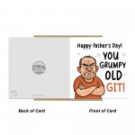 Funny Fathers Day Card For Dad Grumpy Old Git Novelty Cards