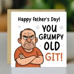 Funny Fathers Day Card For Dad Grumpy Old Git Novelty Cards