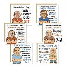 Fathers Day Funny Card Pack of 6 Novelty Father's Day Bundle