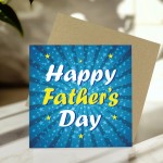 Fathers Day Card for Dad Star Burst Design 145x145mm Dad Card