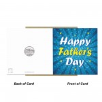 Fathers Day Card for Dad Star Burst Design 145x145mm Dad Card