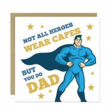 Superhero Dad Card From Daughter Son Novelty Dad Card