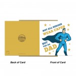 Superhero Dad Card From Daughter Son Novelty Dad Card