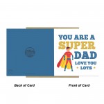 Super Dad Card From Daughter Son For Fathers Day Birthday Daddy