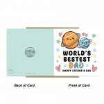 Fathers Day Card For Dad Worlds Best Dad Card From Daughter Son 