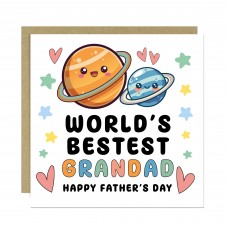 Fathers Day Card For Grandad Worlds Best Grandad Card
