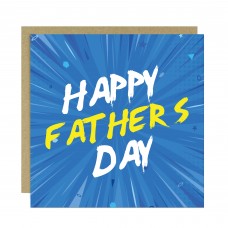 Happy Fathers Day Card For Dad 145 x 145mm With Kraft Envelope
