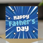 Happy Fathers Day Superhero Card For Dad 145 x 145mm Novelty