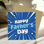 Happy Fathers Day Superhero Card For Dad 145 x 145mm Novelty