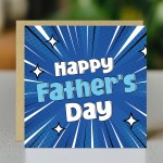Happy Fathers Day Superhero Card For Dad 145 x 145mm Novelty