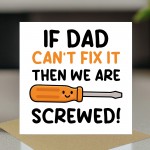 Dad Card Novelty Card For Dad From Daughter Birthday Fathers Day