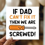 Dad Card Novelty Card For Dad From Daughter Birthday Fathers Day
