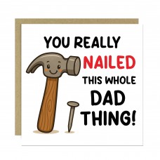 Novelty Dad Card For Birthday Fathers Day 145 x 145mm