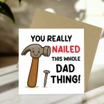 Novelty Dad Card For Birthday Fathers Day 145 x 145mm