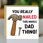 Novelty Dad Card For Birthday Fathers Day 145 x 145mm