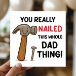 Novelty Dad Card For Birthday Fathers Day 145 x 145mm