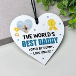 Gift For Daddy For Birthday Fathers Day Heart Personalised