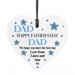 Gift For Dad For Fathers Day Heart Plaque Personalised Gift