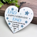 Gift For Dad For Fathers Day Heart Plaque Personalised Gift