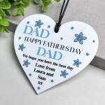 Gift For Dad For Fathers Day Heart Plaque Personalised Gift
