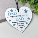 Gift For Dad For Fathers Day Heart Plaque Personalised Gift