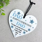 Gift For Dad For Fathers Day Heart Plaque Personalised Gift