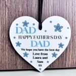 Gift For Dad For Fathers Day Heart Plaque Personalised Gift