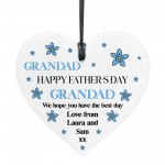 Gift For Grandad For Fathers Day Heart Plaque Personalised