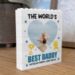 Personalised Gift For Dad For Fathers Day Best Daddy Gift Block