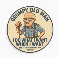 Funny Dad Grandad Sign Grumpy Old Man Plaque Gift Fathers Day