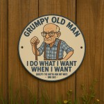 Funny Dad Grandad Sign Grumpy Old Man Plaque Gift Fathers Day