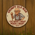 Grumpy Old Man Sign For Dad Grandad Fathers Day Garage Workshop 