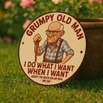 Grumpy Old Man Sign For Dad Grandad Fathers Day Garage Workshop 