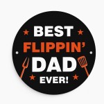Fathers Day Gift For Dad Best Flippin Dad BBQ Sign Man Cave Sign