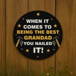 Fathers Day Gift For Grandad Nailed It Grandad Gift Man Cave