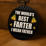 Funny Dad Gifts For Fathers Day Acrylic Plaque Best Farter