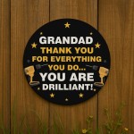 Grandad Gift For Fathers Day Birthday You Are Drilliant Man Cave