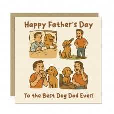 Best Dog Dad Card For Fathers Day From The Dog Fathers Day Card