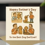 Best Dog Dad Card For Fathers Day From The Dog Fathers Day Card