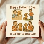 Best Dog Dad Card For Fathers Day From The Dog Fathers Day Card