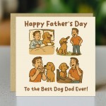 Best Dog Dad Card For Fathers Day From The Dog Fathers Day Card