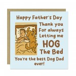 Best Dog Dad Ever Card For Fathers Day From The Dog Fathers Day
