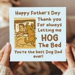 Best Dog Dad Ever Card For Fathers Day From The Dog Fathers Day