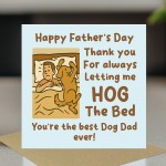 Best Dog Dad Ever Card For Fathers Day From The Dog Fathers Day