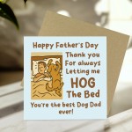 Best Dog Dad Ever Card For Fathers Day From The Dog Fathers Day