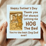 Best Dog Dad Ever Card For Fathers Day From The Dog Fathers Day