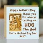 Best Dog Dad Ever Card For Fathers Day From The Dog Fathers Day